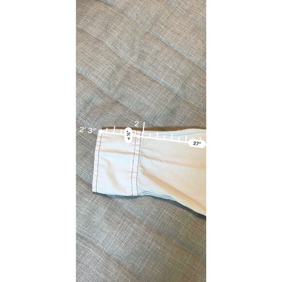 Guess Blue/White Washed, Floral Design Flip Cuff Pearl Button w/Pocket Size XL - Picture 16 of 16